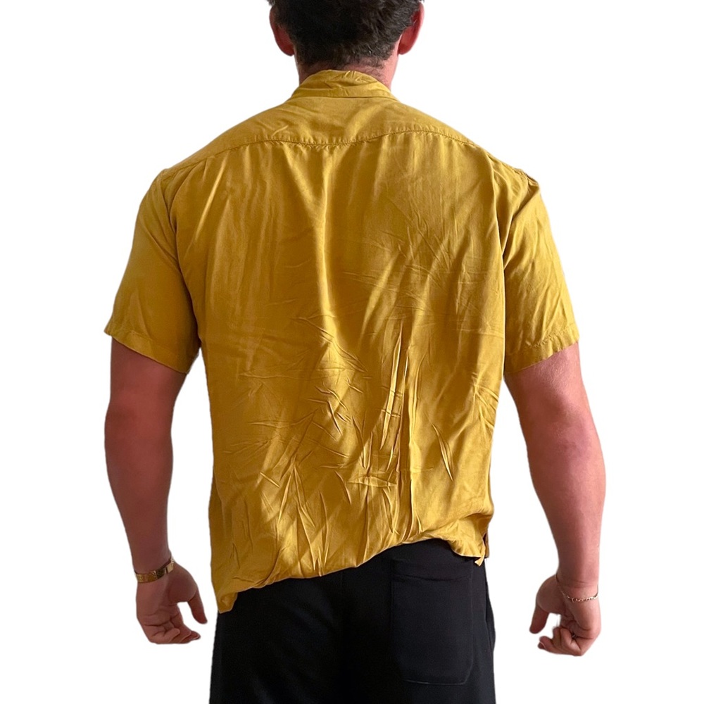 Dark Yellow Blousy Button Down - image 4